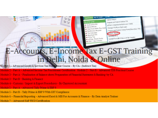 Job Oriented Accounting Course in Delhi, 110098, NCR by SLA  [ Learn New Skills of Accounting, BAT and  GST for 100% Job]